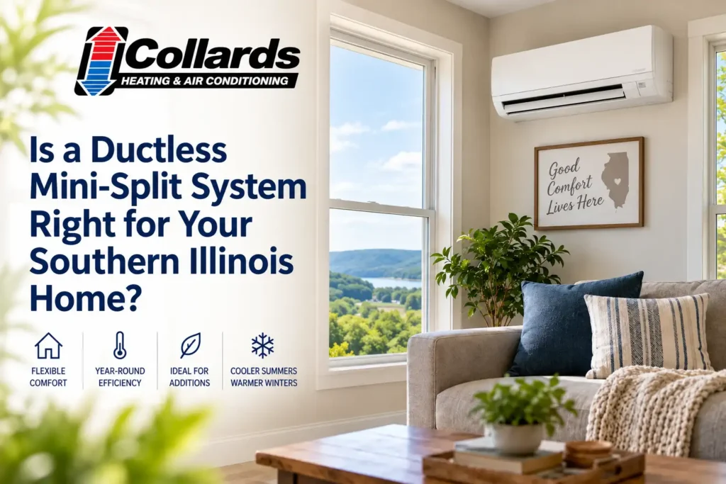 Ductless mini-split system in a Southern Illinois home